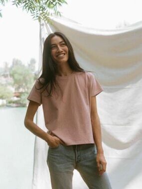 Christy Dawn Earth Tee (in Dusty Rose)